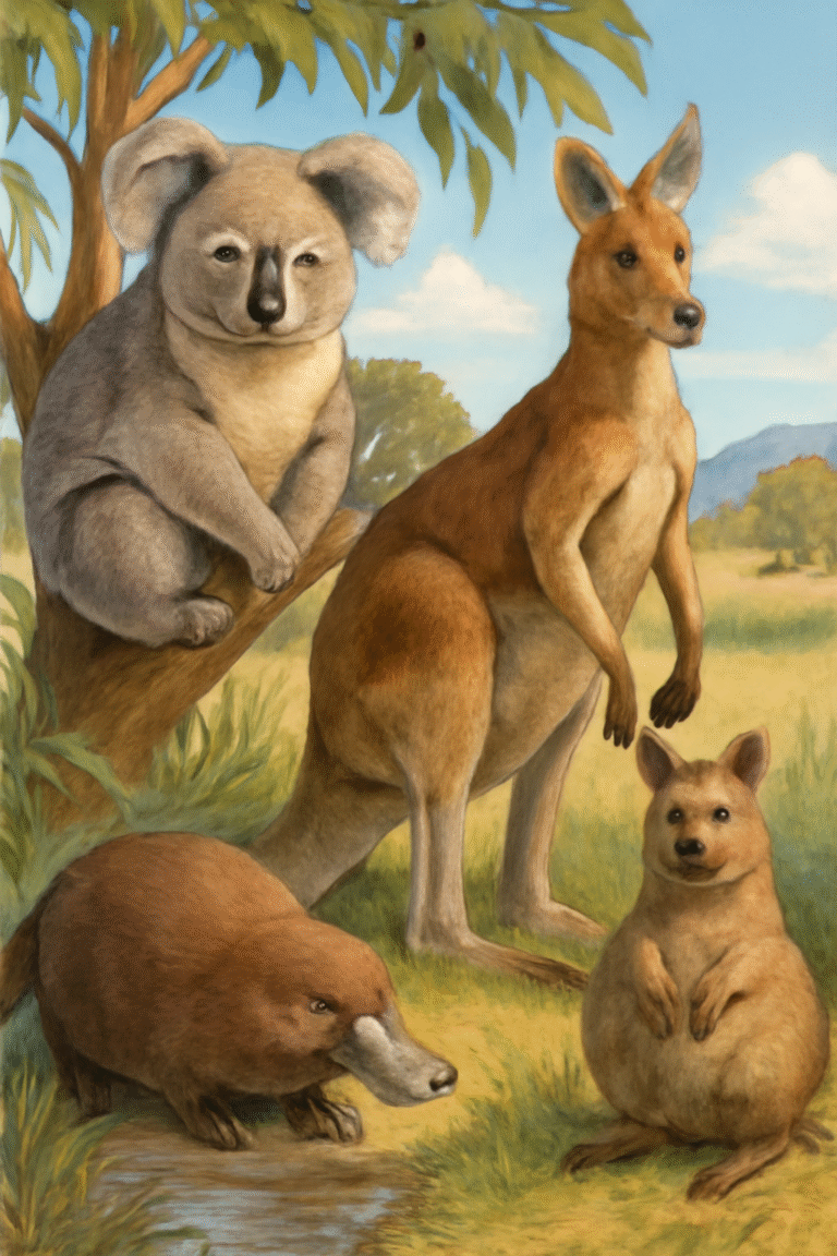 A Journey Through Australia’s Unique Wildlife: Koalas, Kangaroos, and Other Endemic Creatures